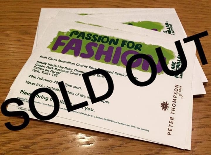 Fashion Show sold out