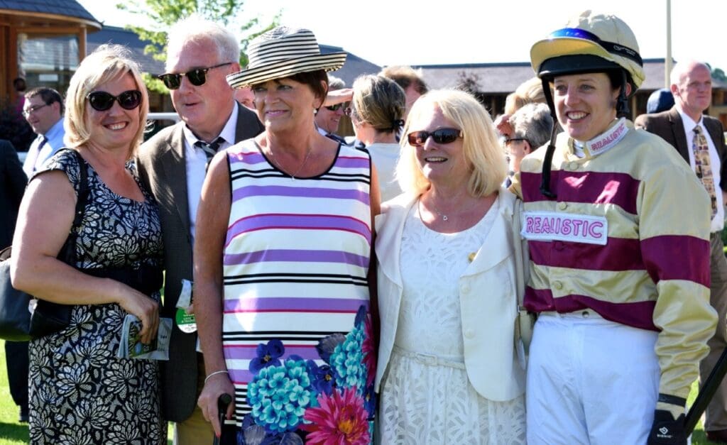 Owners and trainer with Catriona