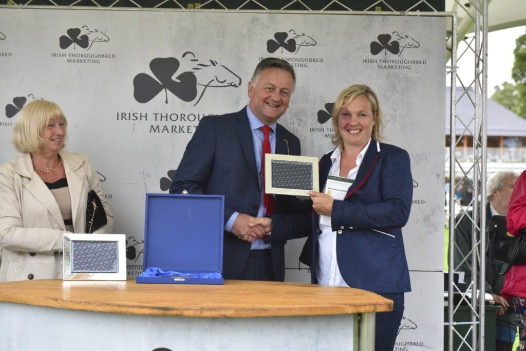 Ruth receives her trainers prize
